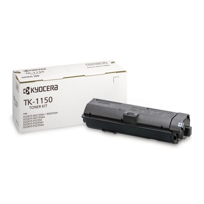 Kyocera-Mita Toner Negro TK1150 para modelos Ecosys M2135Dn, P2235Dn, P2235Dw, P2235D, M2635Dn, M2735Dw