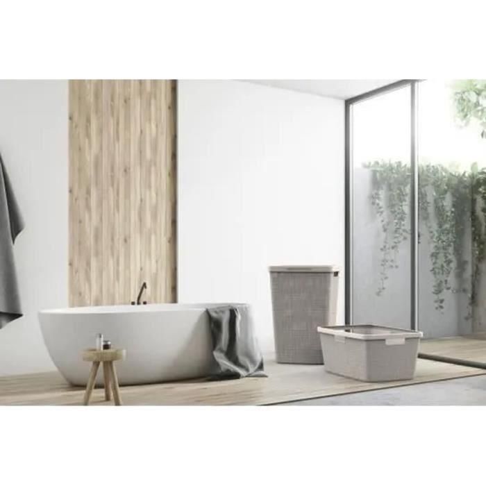 Curver Cofre de Lavandería Yute 58 L - Beige para Ropa Sucia y Almacenamiento del Hogar 1 Curver Cofre de Lavandería Yute 58 L - Beige para Ropa Sucia y Almacenamiento del Hogar 1