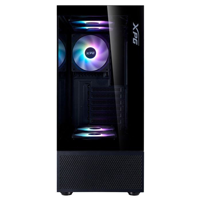XPG Invader X Mini Midi Tower PC Caja Negro ATX 5 Ventiladores ARGB Ventana Lateral Compacta con Vista Panorámica 10
