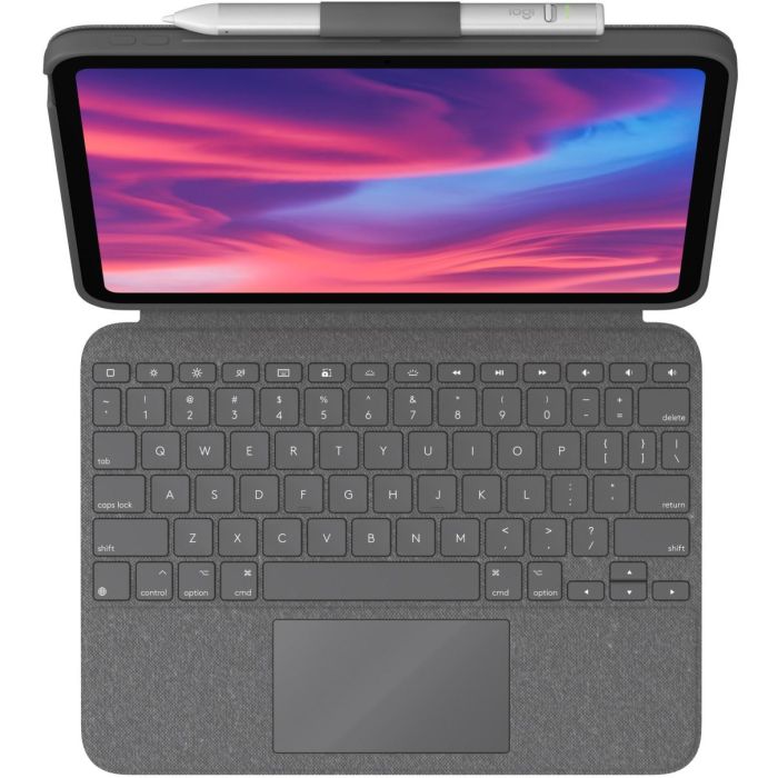 Logitech Combo Touch Teclado con Trackpad para iPad (2022) Gris US Layout