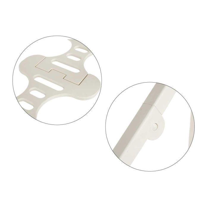 Tendedero de Resina Blanco Mikonos 23M Kipit - 121x56x7 cm, Plegable (4 Unidades) 3 Tendedero de Resina Blanco Mikonos 23M Kipit - 121x56x7 cm, Plegable (4 Unidades) 3
