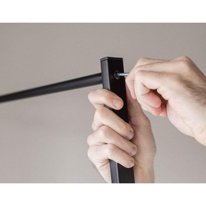 Perchero de Pie Newlux Hangy One 15 Negro Metal 80 x 40 x 160 cm 6 Perchero de Pie Newlux Hangy One 15 Negro Metal 80 x 40 x 160 cm 6