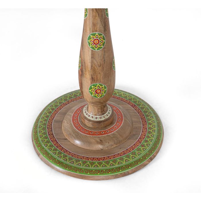 Giner y Colomer Mesa de Comedor Redonda de Madera de Mango Pintada a Mano 76 cm 3