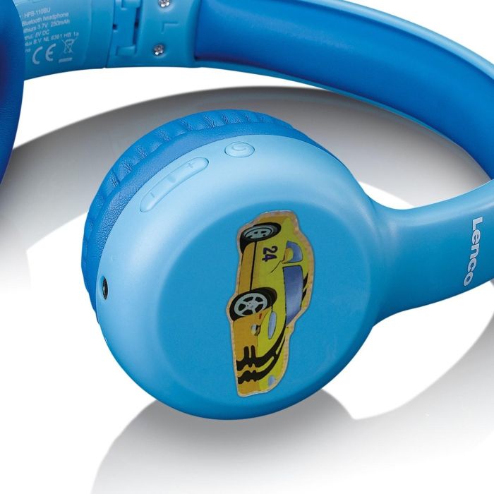 LENCO HPB-110BU - Faltbare Bluetooth-Kopfhrer fr Kids. blau 7 LENCO HPB-110BU - Faltbare Bluetooth-Kopfhrer fr Kids. blau 7