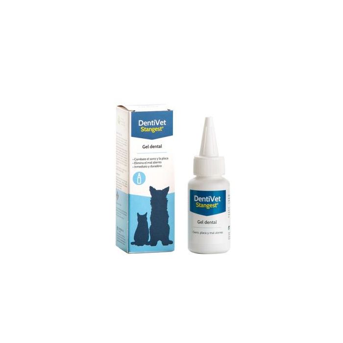 Stangest Dentivet Gel Dental para Perros y Gatos 50 mL - Salud Bucodental Avanzada con Microsilver BG y Extracto de Semilla de Pomelo