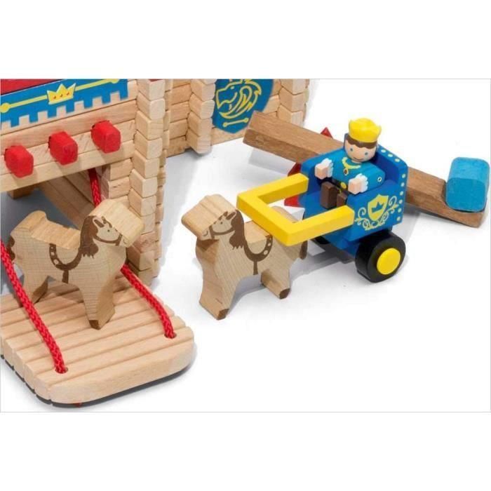 JEUJURA - Le Chateau Fort en bois - Set de construcción - 300 piezas 2 JEUJURA - Le Chateau Fort en bois - Set de construcción - 300 piezas 2