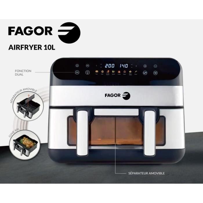 Fagor FAG3508510106368 Freidora sin Aceite Airfryer FGF10 10L 2400W Pantalla Táctil 8 Modos Pregrabados 2 Fagor FAG3508510106368 Freidora sin Aceite Airfryer FGF10 10L 2400W Pantalla Táctil 8 Modos Pregrabados 2