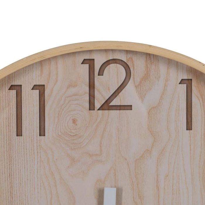 Reloj de Pared Natural Madera 60 x 60 x 5,5 cm 5