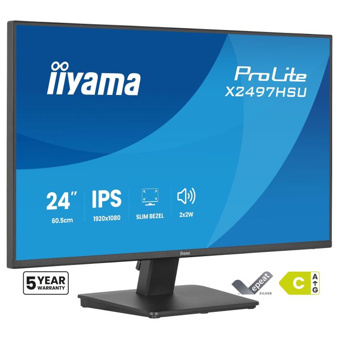 iiyama ProLite X2497HSU-B1 Monitor 23.8" Full HD IPS 4ms 120Hz HDMI DisplayPort USB Altavoces Negro 0 iiyama ProLite X2497HSU-B1 Monitor 23.8" Full HD IPS 4ms 120Hz HDMI DisplayPort USB Altavoces Negro 0
