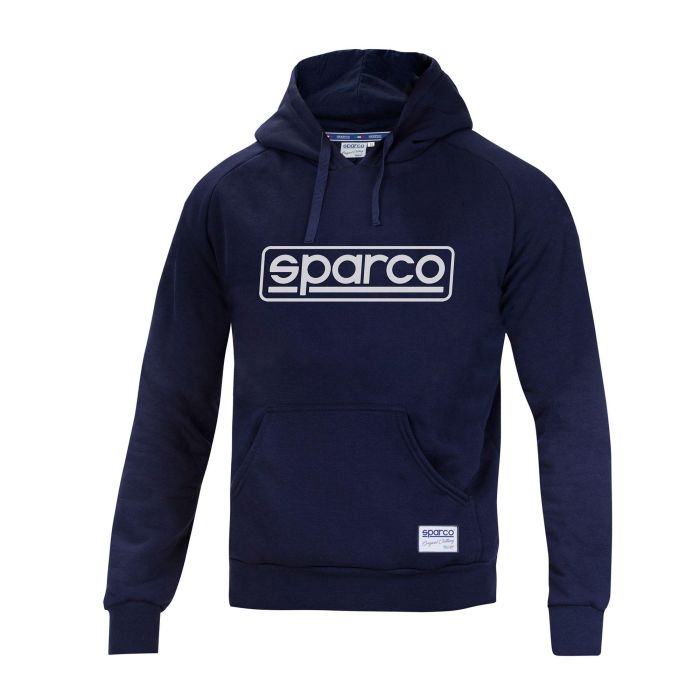 Sudadera con Capucha Sparco Frame Azul marino XL Sudadera con Capucha Sparco Frame Azul marino XL