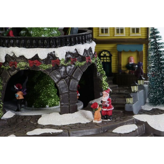 DKD Home Decor Ciudad Navidad Tradicional de Resina con Luz LED, Movimiento Musical y Baterías Incluidas, Multicolor 40x26x32.5 cm 4 DKD Home Decor Ciudad Navidad Tradicional de Resina con Luz LED, Movimiento Musical y Baterías Incluidas, Multicolor 40x26x32.5 cm 4