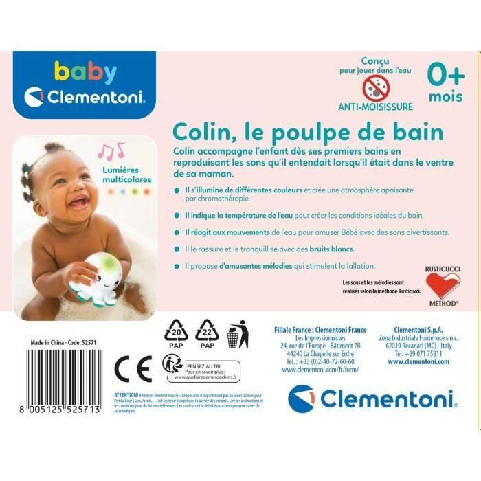 Clementoni 52571 Colin, el pulpo bañador 4 Clementoni 52571 Colin, el pulpo bañador 4