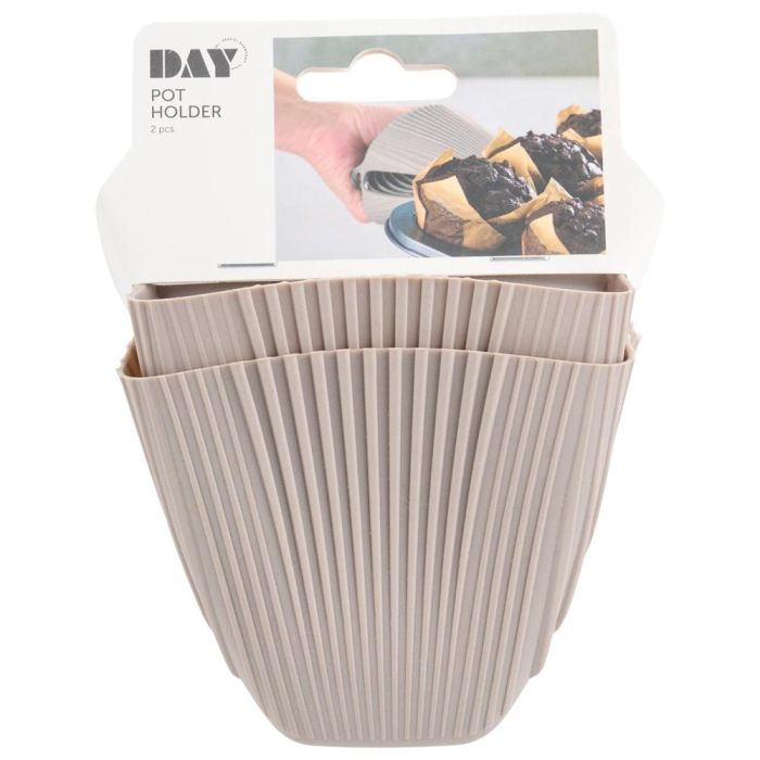 Day Juego de 2 Manoplas de Silicona para Cocina, Resistentes al Calor, 11x9 cm