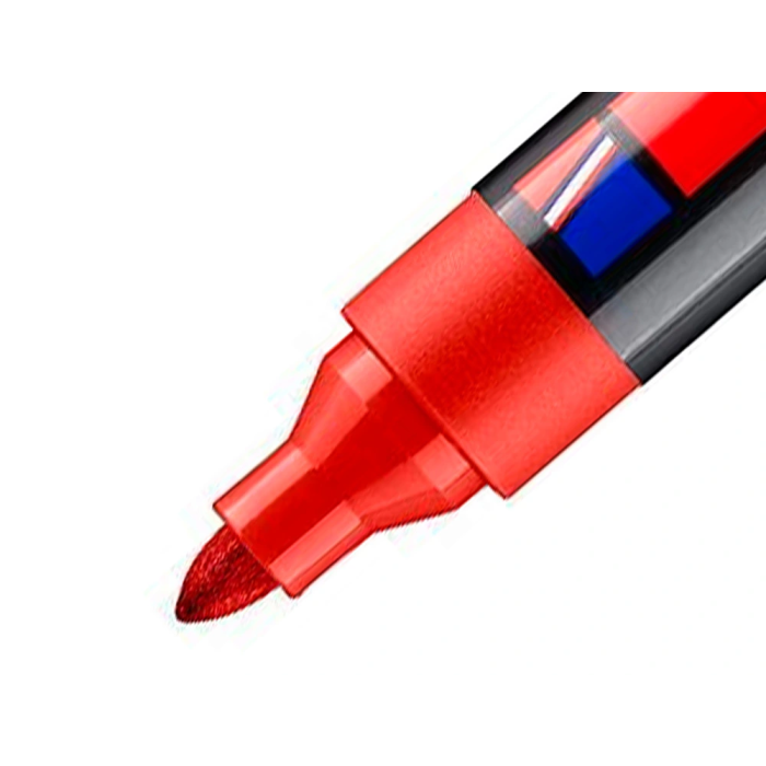 Edding Marcador Permanente 300 Rojo Set de 10 Marcadores para Todo Tipo de Materiales, Trazos 1.5-3mm (Set de 10) 2