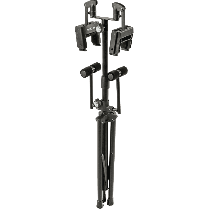 Soporte Guitarra/Bajo Dual Universal Con Autobloqueo De Seguridad 1 Soporte Guitarra/Bajo Dual Universal Con Autobloqueo De Seguridad 1