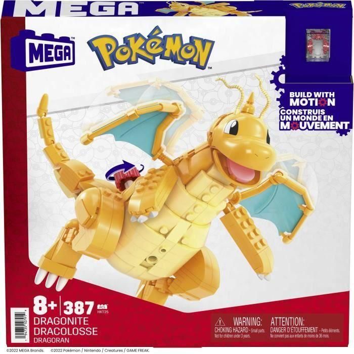 MEGA BLOKS HKT25 Pokémon Dragonite Set de Construcción 388 Piezas Figura Construible con Alas Móviles para Niños +8 años 5 MEGA BLOKS HKT25 Pokémon Dragonite Set de Construcción 388 Piezas Figura Construible con Alas Móviles para Niños +8 años 5