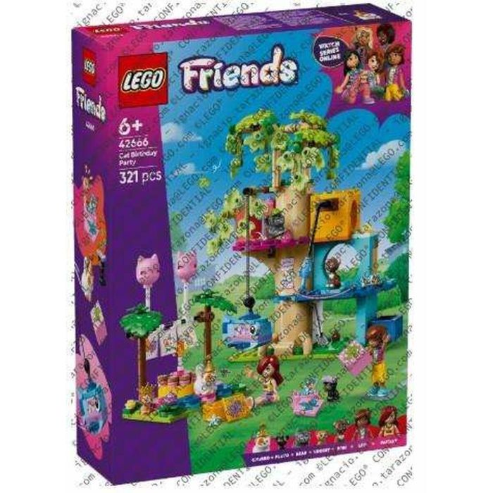Fiesta de cumpleaños y casa del árbol felina lego friends