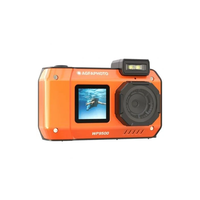 AgfaPhoto WP9500OG Cámara Digital Deportiva 24MP Sumergible Naranja