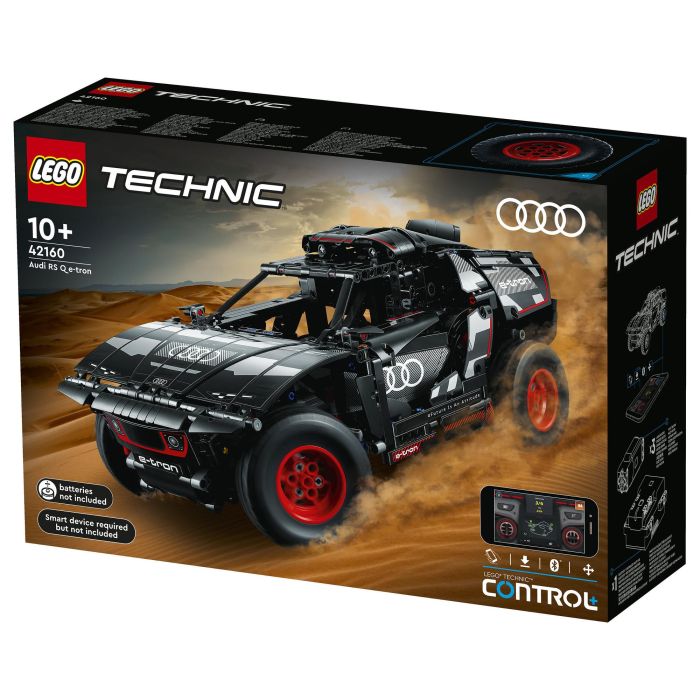LEGO 42160 Audi RS Q e-tron Coche de Rally Teledirigido Modelo Todoterreno Dakar