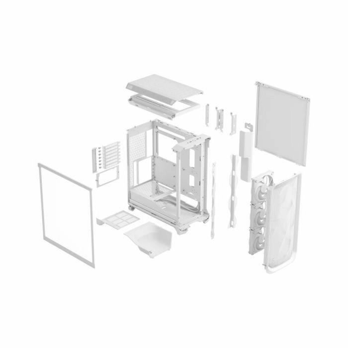 Fractal Design Meshify 3 Midi Tower Blanca TG Clear Tint ATX/EATX/micro ATX/Mini-ITX con Ventana de Vidrio Templado 3 Fractal Design Meshify 3 Midi Tower Blanca TG Clear Tint ATX/EATX/micro ATX/Mini-ITX con Ventana de Vidrio Templado 3