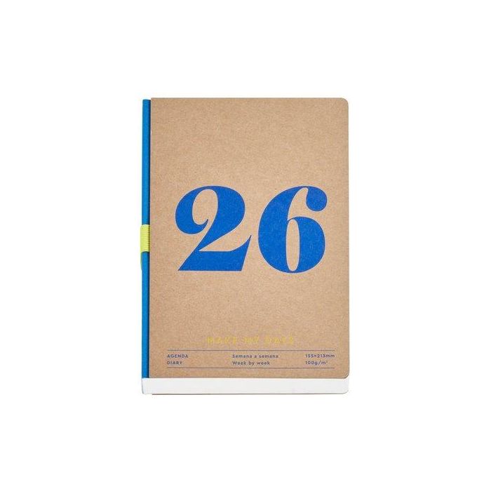 Agenda Anual (2026) Miquelrius Trends Back To Basics Kraft Cosida Tapa Dura Plus 155X213 S/V Year