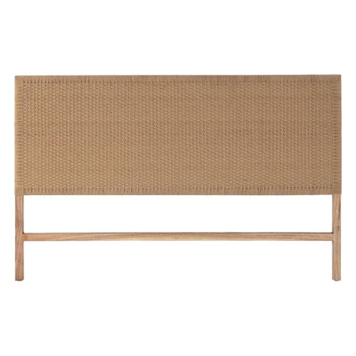 DKD Home Decor Cabecero Cama Boho de Teca y Fibra Natural 165x105x5.5 cm 0 DKD Home Decor Cabecero Cama Boho de Teca y Fibra Natural 165x105x5.5 cm 0