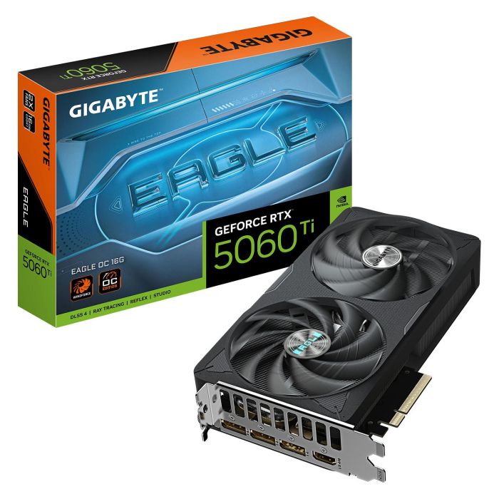 GIGABYTE GV-N506TEAGLE OC-16GD Tarjeta Gráfica GeForce RTX 5060 Ti EAGLE OC 16GB GDDR7 PCI-E 5.0 2617 MHz WINDFORCE 0 GIGABYTE GV-N506TEAGLE OC-16GD Tarjeta Gráfica GeForce RTX 5060 Ti EAGLE OC 16GB GDDR7 PCI-E 5.0 2617 MHz WINDFORCE 0