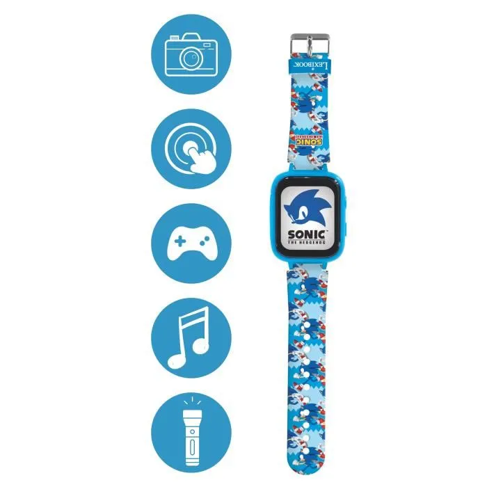 Lexibook Reloj Cámara Táctil Sonic DMW070SN para Niños con Reproductor MP3 y Podómetro, +5 Años 1 Lexibook Reloj Cámara Táctil Sonic DMW070SN para Niños con Reproductor MP3 y Podómetro, +5 Años 1