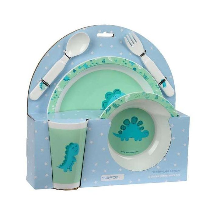 Set De Platos Cubiertos Y Vaso Safta Preescolar 260x260x90 mm Set De Platos Cubiertos Y Vaso Safta Preescolar 260x260x90 mm