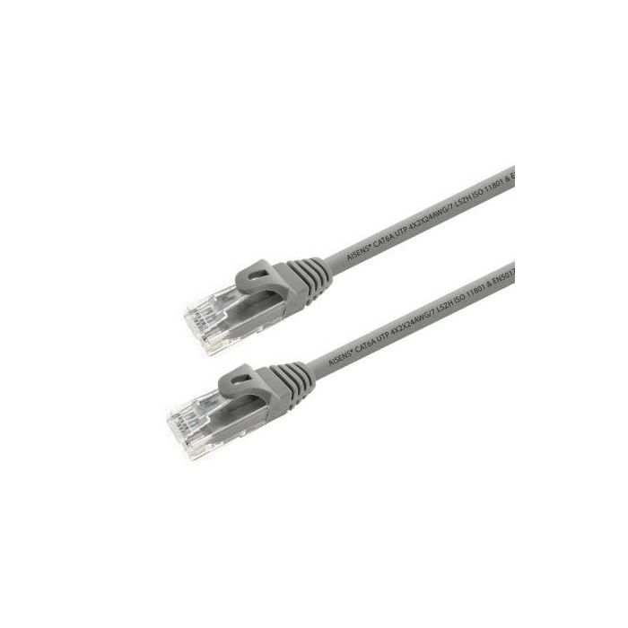 Aisens Cable de Red RJ45 CAT.6A UTP LSZH 500 MHz AWG24 Gris 15M para 10 Gigabit/s, Libre de Halógenos Aisens Cable de Red RJ45 CAT.6A UTP LSZH 500 MHz AWG24 Gris 15M para 10 Gigabit/s, Libre de Halógenos