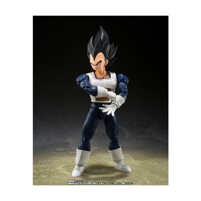 Tamashii Nations S.H. Figuarts Vegeta - Old Battle Clothes - Figura Articulada Dragon Ball Z con 5 Placas Faciales y Brazos Extra Tamashii Nations S.H. Figuarts Vegeta - Old Battle Clothes - Figura Articulada Dragon Ball Z con 5 Placas Faciales y Brazos Extra