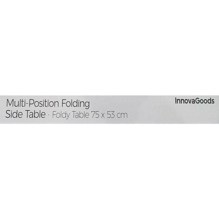 Mesa Plegable Auxiliar Multiposición Foldy Table InnovaGoods 12 Mesa Plegable Auxiliar Multiposición Foldy Table InnovaGoods 12