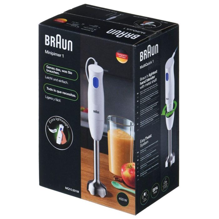 Batidora de Vaso Braun MQ10.001MWH Blanco 450 W 6