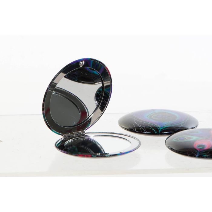DKD Home Decor Espejo Glam Colección Peacock Negro Multicolor Aluminio 6.5x1.3x6.5cm (Pack 24) 1 DKD Home Decor Espejo Glam Colección Peacock Negro Multicolor Aluminio 6.5x1.3x6.5cm (Pack 24) 1