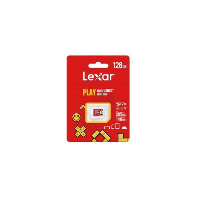 Tarjeta de Memoria Micro SD con Adaptador Lexar LMSPLAY128G-BNSNG 128 GB 1 Tarjeta de Memoria Micro SD con Adaptador Lexar LMSPLAY128G-BNSNG 128 GB 1