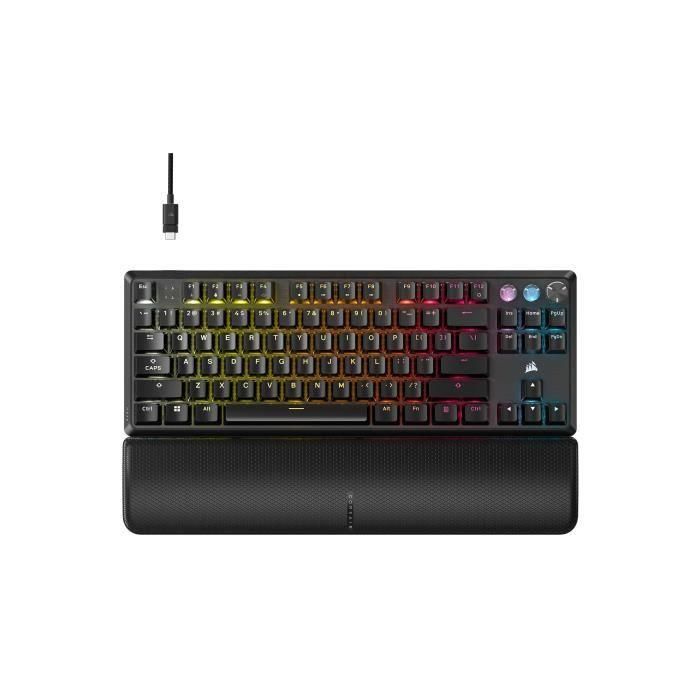 Teclado para juegos - CORSAIR - K70 Pro TKL - Interruptores MGX Hyperdrive - Retroiluminación RGB - AZERTY 2