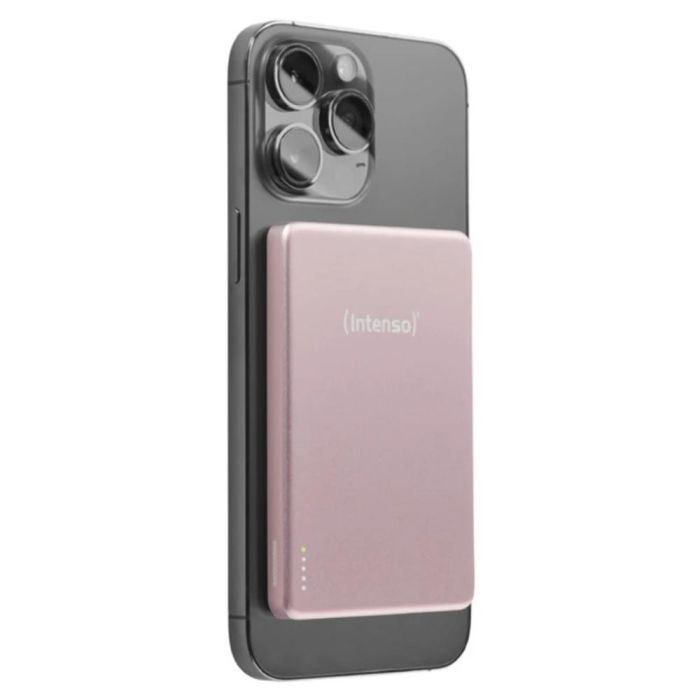 Intenso Mw10000 7344033 Powerbank magnético MagSafe 10.000 mAh Carga Rápida USB-C Rosado