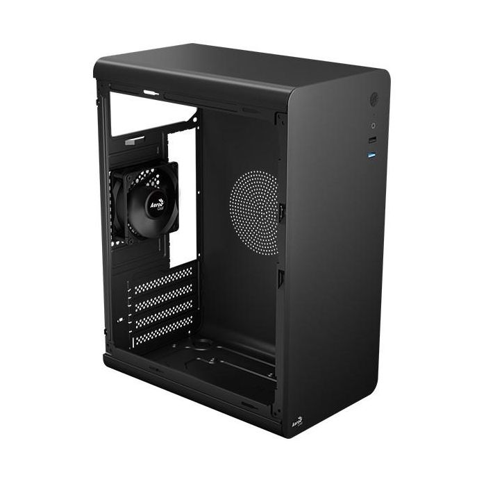 Aerocool CS-110 v1 Caja Mini Tower MicroATX/MiniITX Negra para PC Hogar/Oficina 3