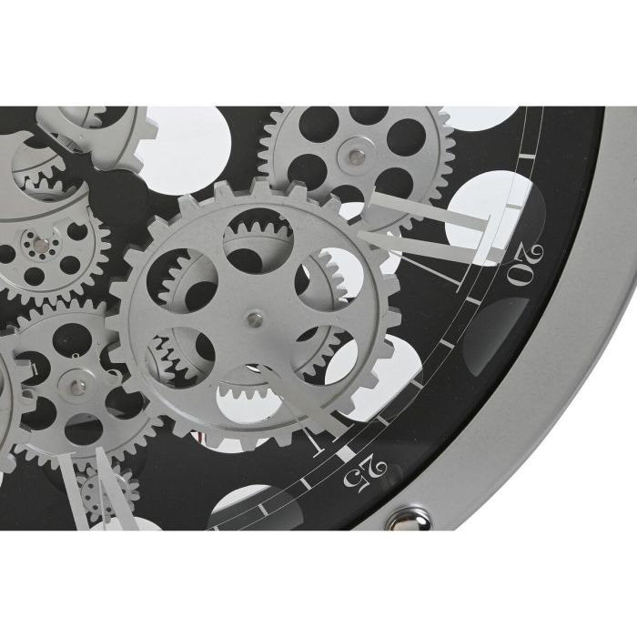 Reloj Pared Loft DKD Home Decor Plateado Negro 8.5 x 52 x 52 cm 2 Reloj Pared Loft DKD Home Decor Plateado Negro 8.5 x 52 x 52 cm 2