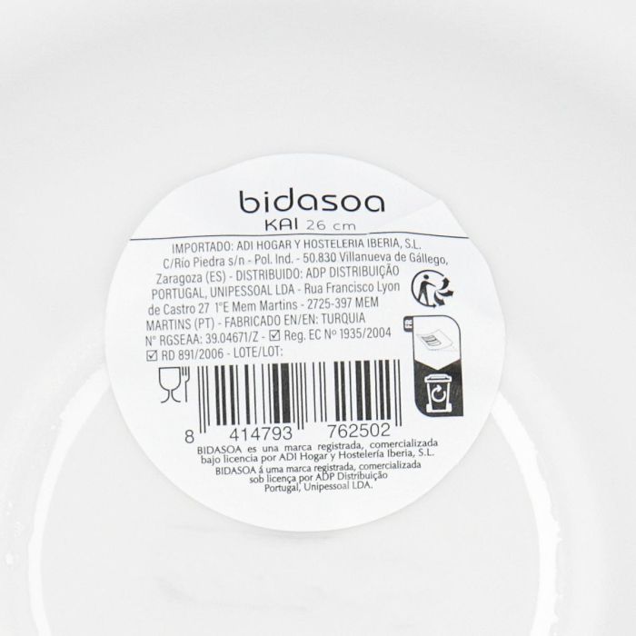 Plato Pasta/Risotto Porcelana Kai Hydrozero Bidasoa 26 cm (6 Unidades) 5 Plato Pasta/Risotto Porcelana Kai Hydrozero Bidasoa 26 cm (6 Unidades) 5