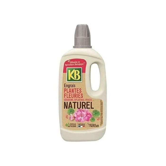 Fertilizante natural para plantas con flores: Geranios, Dipladénias, Perennes, ... 1L 1