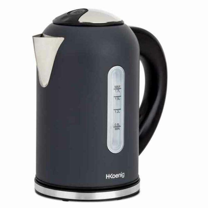 H.Koenig BOE52 Hervidor Eléctrico Programable Acero Inoxidable 1.7L 2200W Digital con Control de Temperatura y Función Mantener Caliente 2