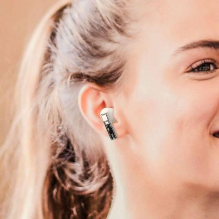 Auriculares inalámbricos Bluetooth - CGV - URBAN GHOST (Blanco) - Batería de 30h - Control táctil - TWS 1 Auriculares inalámbricos Bluetooth - CGV - URBAN GHOST (Blanco) - Batería de 30h - Control táctil - TWS 1