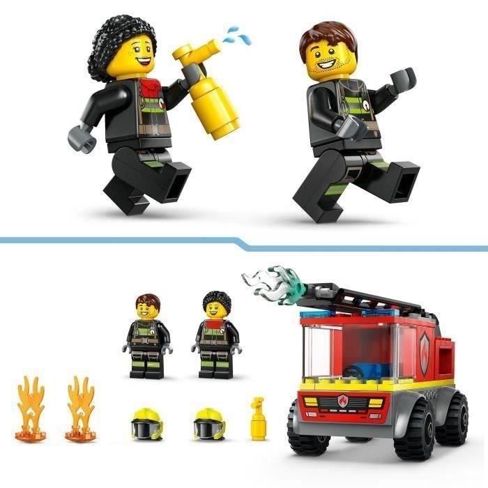 Camión De Bomberos Con Escalera 60463 Lego City 3 Camión De Bomberos Con Escalera 60463 Lego City 3