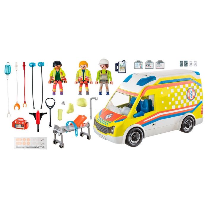 Playmobil 71202 Ambulancia City Life con Luz y Sonido, Puertas Abatibles, Camilla y Accesorios Médicos Detallados 1 Playmobil 71202 Ambulancia City Life con Luz y Sonido, Puertas Abatibles, Camilla y Accesorios Médicos Detallados 1