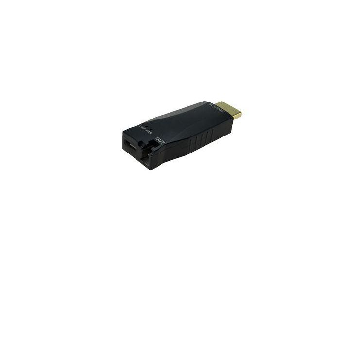 Vivolink Extensor de fibra HDMI 4K@60Hz Dongle hasta 2000m monomodo/300m multimodo HDCP1.4 para señalización digital 4