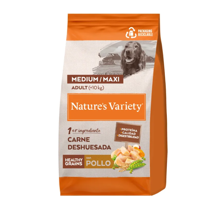 Nature's Variety Pienso para Perro Healthy Grain Medium Adult Pollo 3 kg