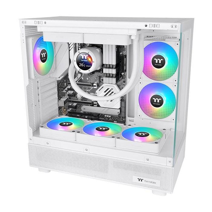Thermaltake CL-F194-PL12SW-A Ventilador para Caja de Ordenador 12 cm Blanco 3 Piezas