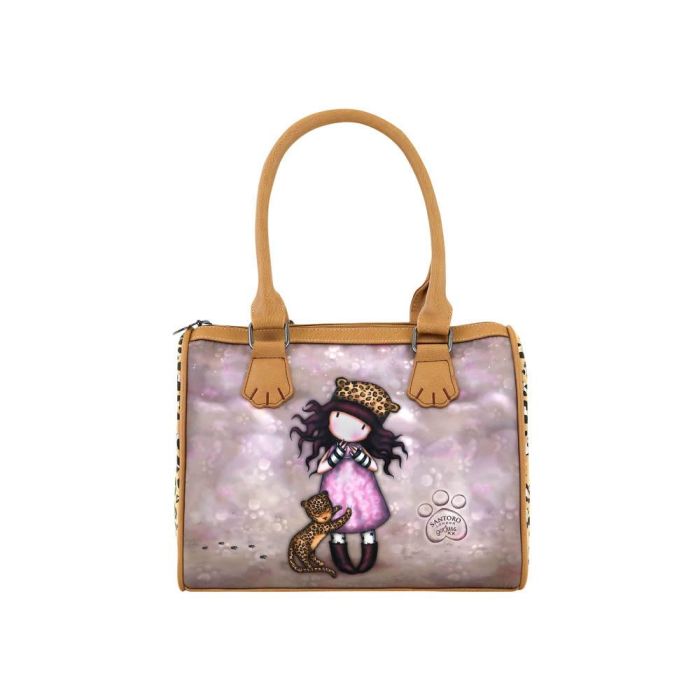 Bolso de Mano Gorjuss Leopardo (28 x 22 x 13 cm)