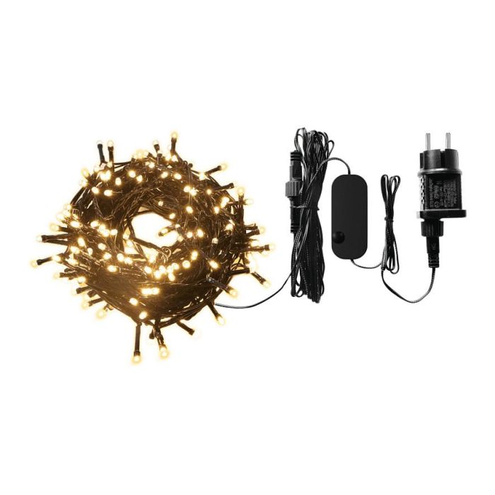 Woox R5168 Tira de Luces LED Navidad Smart, 20 Metros, 200 Bombillas, Blanco Cálido 2500K, 230 Lumen, Control Wi-Fi y App, IP44 para Interior/Exterior 1